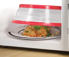 Collapsible High-Temperature Microwave Splash Cover