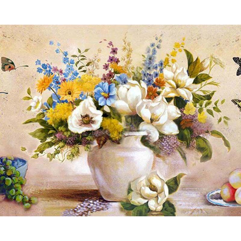 Flower & Woman Paint By Numbers Kit
