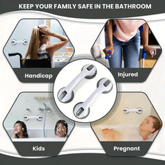 Bathroom Handrail With Vacuum Sucker For Safety Support