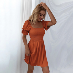 Women's Square Neck A-Line Dress
