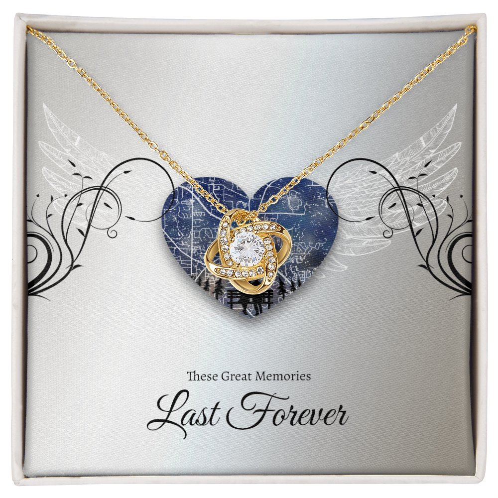 Love knot necklace