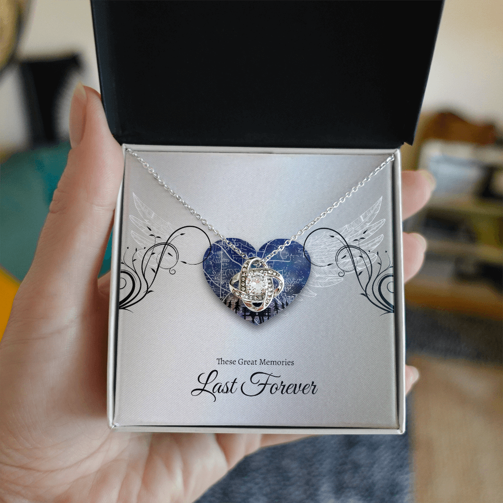 Love knot necklace