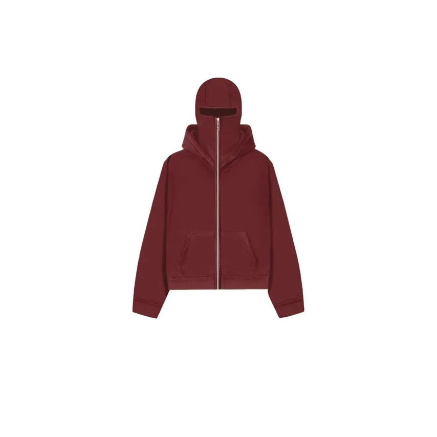 Men's Hooded Zip-Up Baseball Jacket
