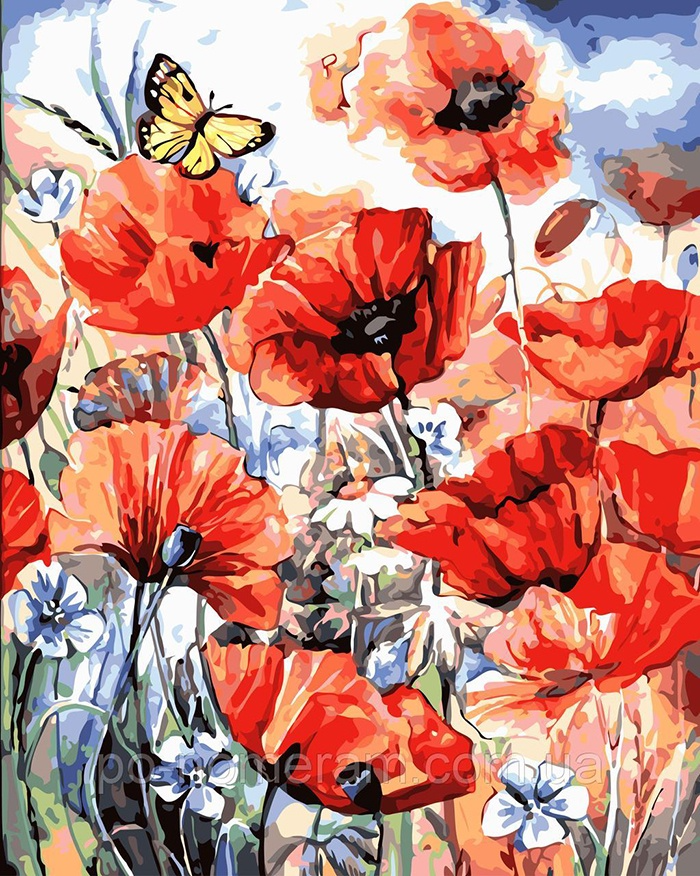 Flower & Woman Paint By Numbers Kit