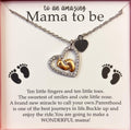 Baby Feet Heart Necklace Baby Shower Gifts Pregnancy Gifts Gifts For Moms Mothers Day Gifts
