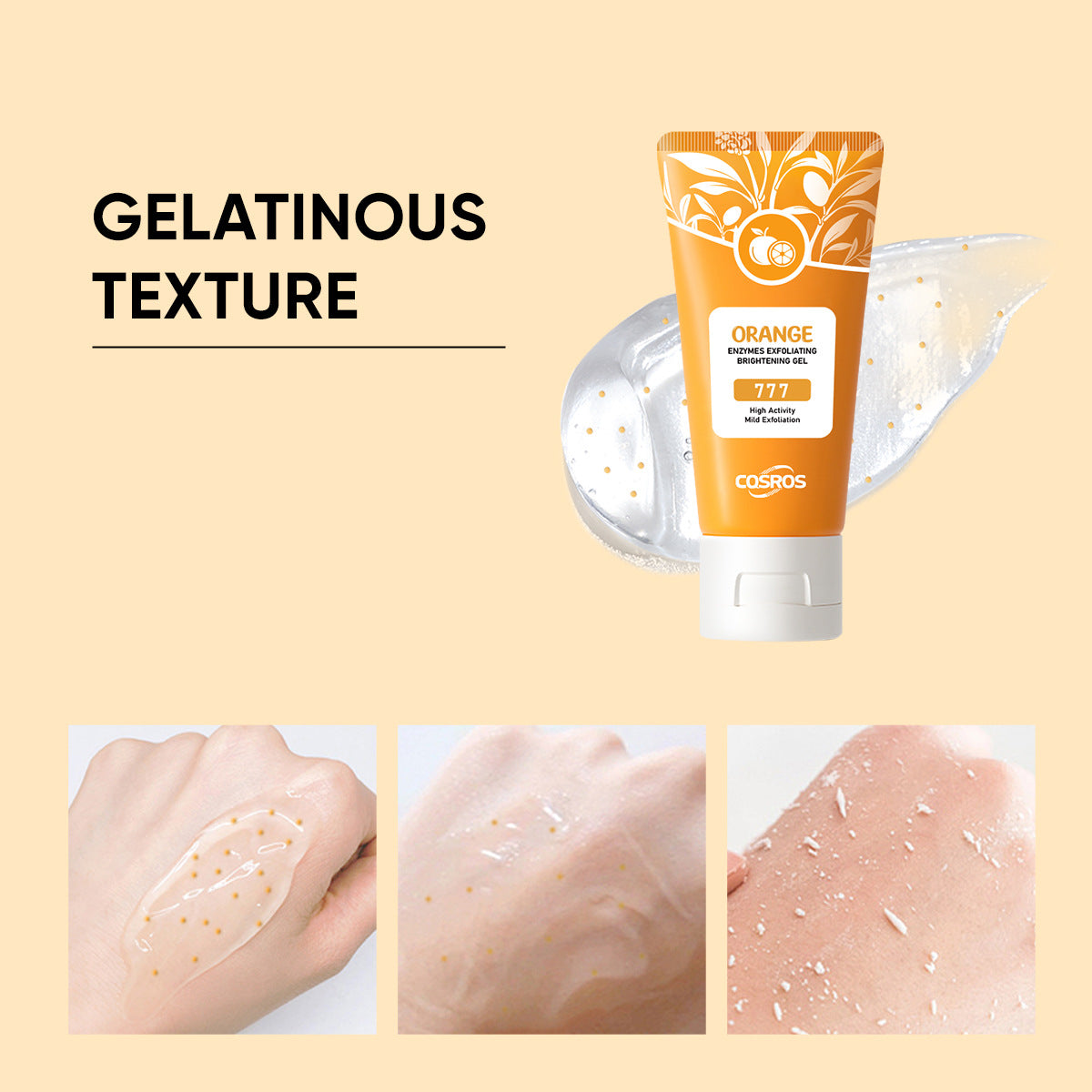 Orange Exfoliating Whitening Gel for Skin Care