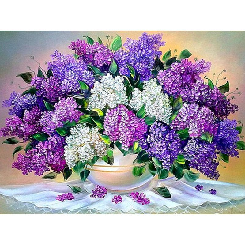 Flower & Woman Paint By Numbers Kit