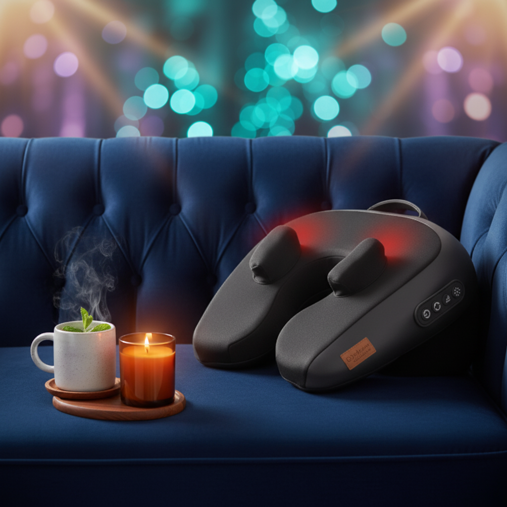 Neck & Shoulder Massage Pillow lifestyle photo - Daydream Collective
